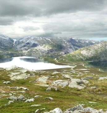 Utsikt over Sandvatnet.