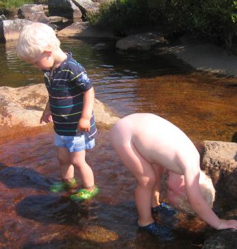 Klar for en dukkert.